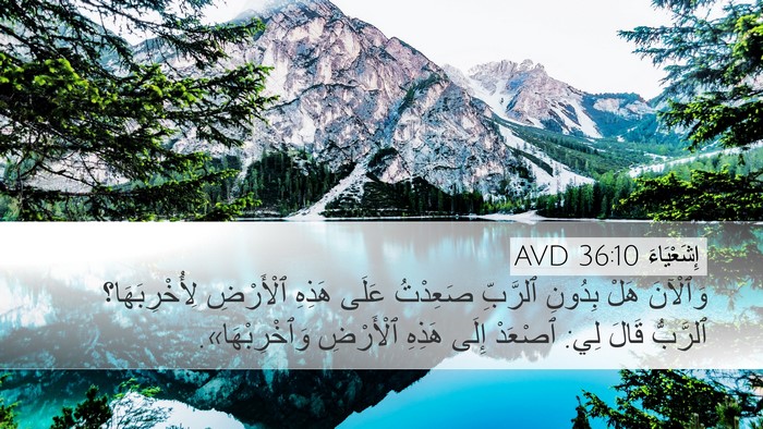 إِشَعْيَاءَ 36:10 AVD Desktop Wallpaper - وَٱلْآنَ هَلْ بِدُونِ - Desktop Bible Verse Wallpaper