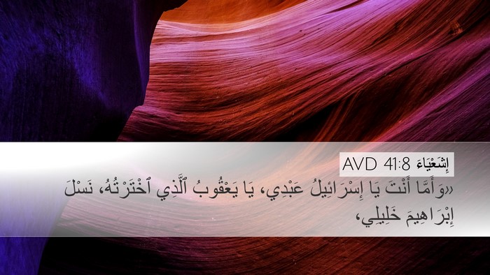 إِشَعْيَاءَ 41:8 AVD Bible Verse Image