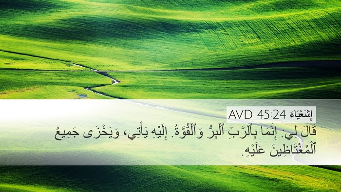 إِشَعْيَاءَ 45:24 AVD Bible Verse Image