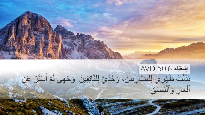 إِشَعْيَاءَ 50:6 AVD Bible Verse Image