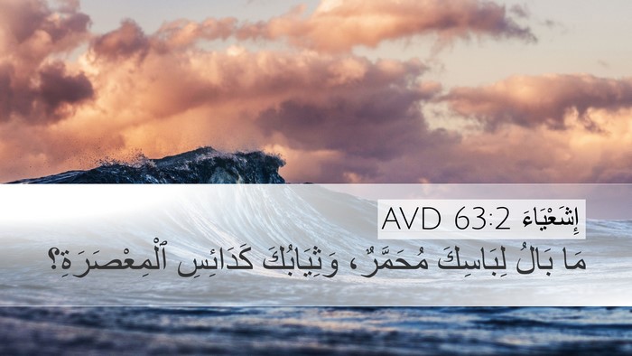 إِشَعْيَاءَ 63:2 AVD Bible Verse Image