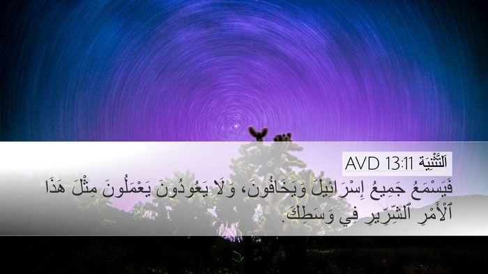 اَلتَّثْنِيَة 13:11 AVD Bible Verse Image