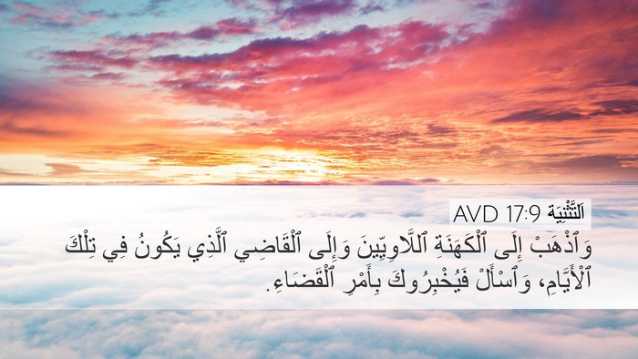 اَلتَّثْنِيَة 17:9 AVD Desktop Wallpaper - وَٱذْهَبْ إِلَى - Desktop Bible Verse Wallpaper