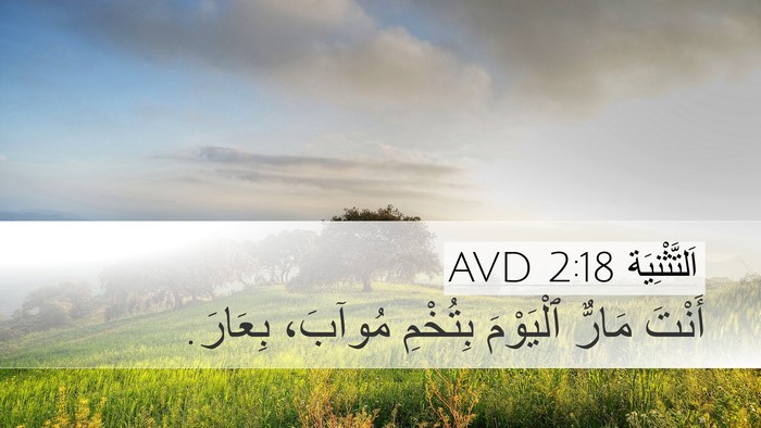 اَلتَّثْنِيَة 2:18 AVD Bible Verse Image