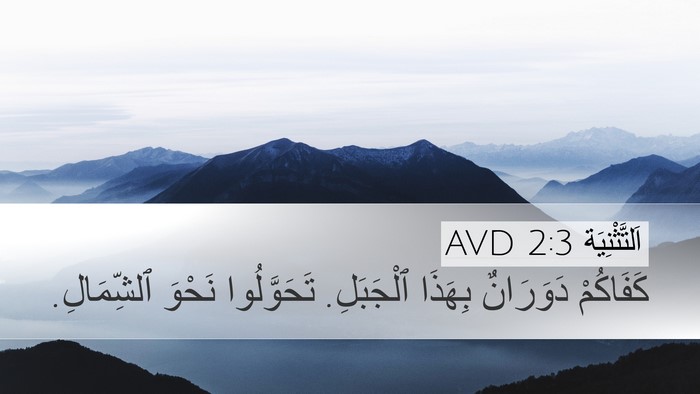 اَلتَّثْنِيَة 2:3 AVD Bible Verse Image