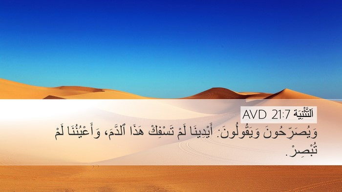 اَلتَّثْنِيَة 21:7 AVD Desktop Wallpaper - وَيُصَرِّحُونَ - Desktop Bible Verse Wallpaper