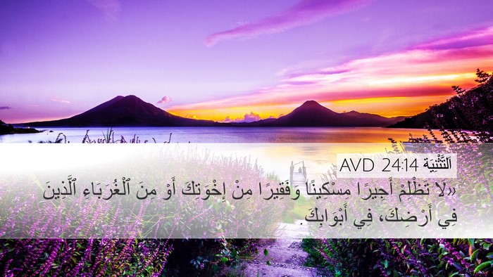 اَلتَّثْنِيَة 24:14 AVD Bible Verse Image