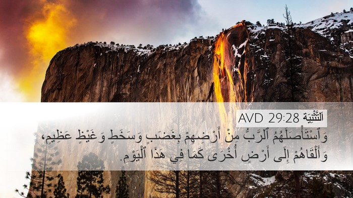 اَلتَّثْنِيَة 29:28 AVD Bible Verse Image