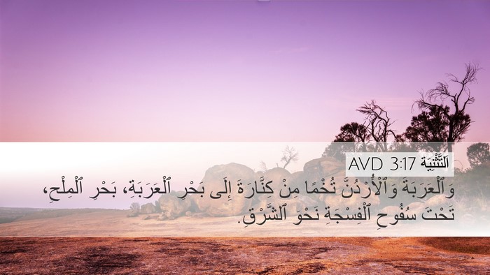 اَلتَّثْنِيَة 3:17 AVD Bible Verse Image