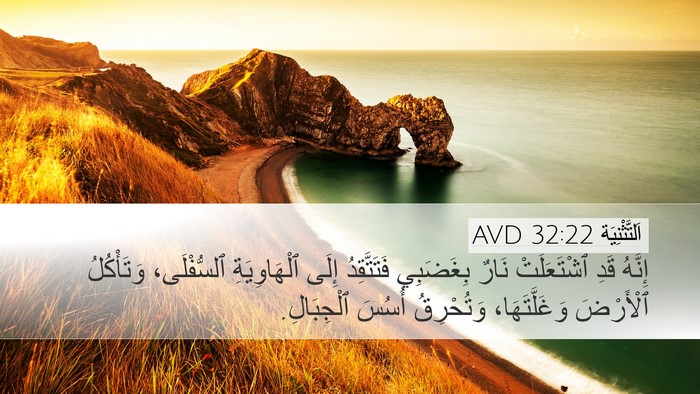 اَلتَّثْنِيَة 32:22 AVD Bible Verse Image