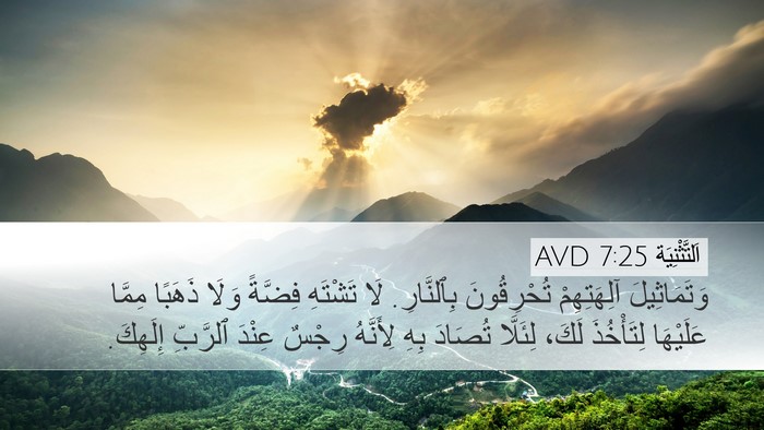 اَلتَّثْنِيَة 7:25 AVD Bible Verse Image