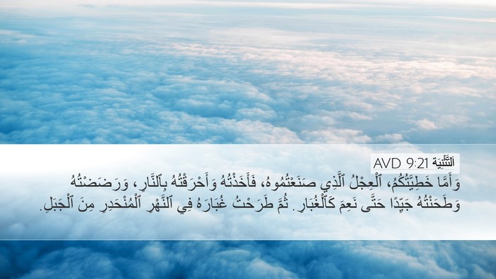 اَلتَّثْنِيَة 9:21 AVD Bible Verse Image