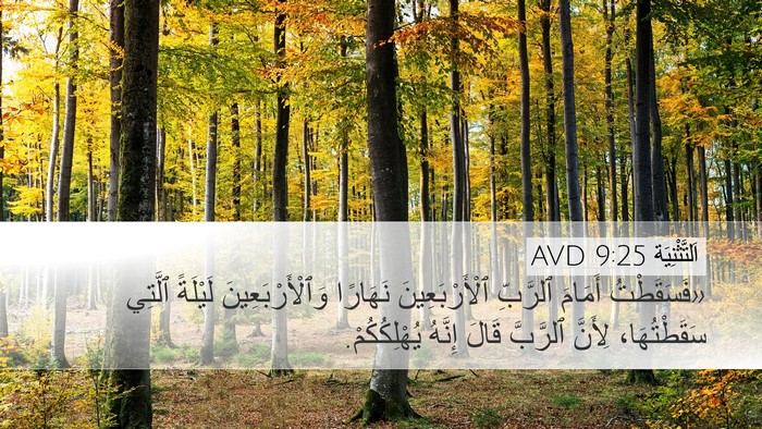 اَلتَّثْنِيَة 9:25 AVD Bible Verse Image
