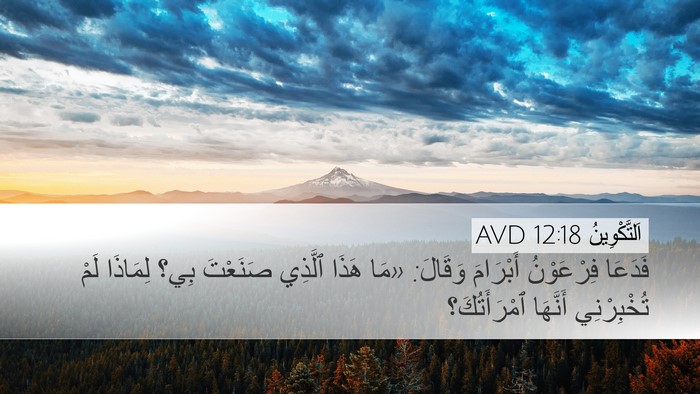 اَلتَّكْوِينُ 12:18 AVD Bible Verse Image