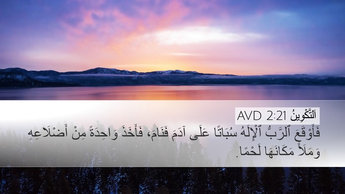 اَلتَّكْوِينُ 2:21 AVD Bible Verse Image