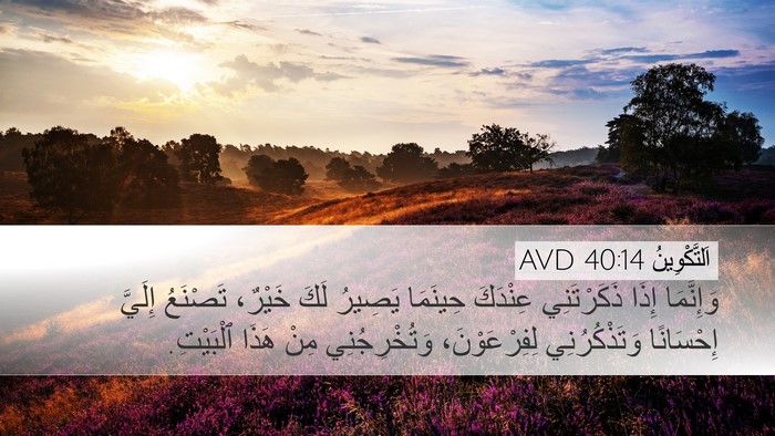 اَلتَّكْوِينُ 40:14 AVD Bible Verse Image