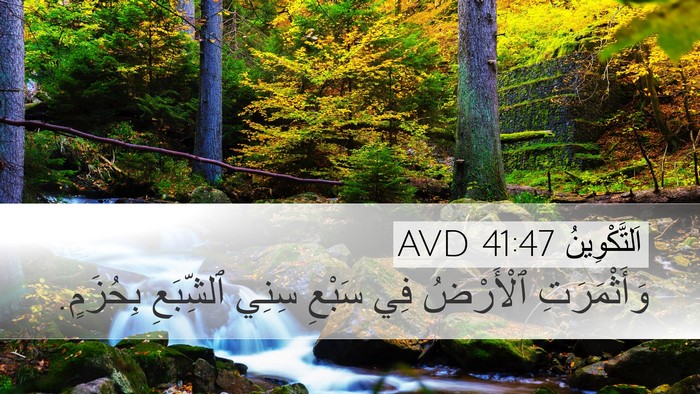 اَلتَّكْوِينُ 41:47 AVD Bible Verse Image