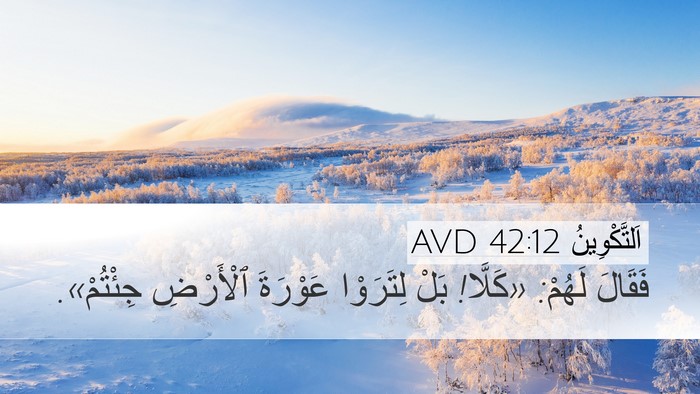 اَلتَّكْوِينُ 42:12 AVD Bible Verse Image