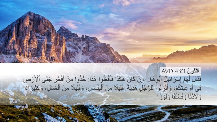 اَلتَّكْوِينُ 43:11 AVD Bible Verse Image