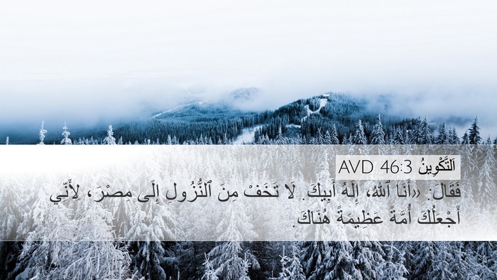 اَلتَّكْوِينُ 46:3 AVD Bible Verse Image
