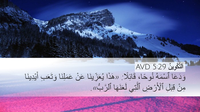 اَلتَّكْوِينُ 5:29 AVD Bible Verse Image