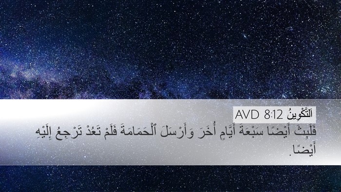 اَلتَّكْوِينُ 8:12 AVD Bible Verse Image