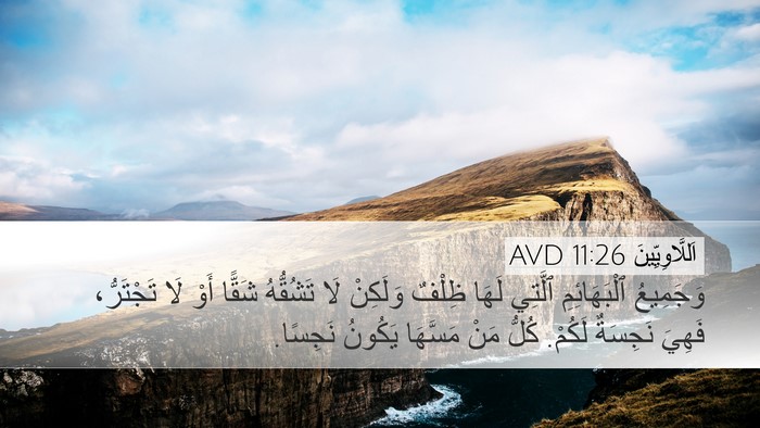 اَللَّاوِيِّينَ 11:26 AVD Bible Verse Image