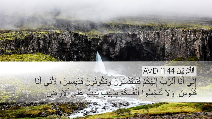 اَللَّاوِيِّينَ 11:44 AVD Bible Verse Image