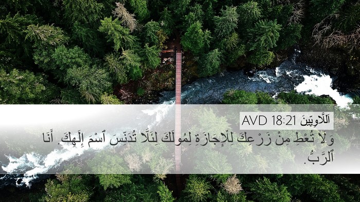 اَللَّاوِيِّينَ 18:21 AVD Bible Verse Image