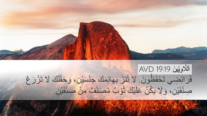 اَللَّاوِيِّينَ 19:19 AVD Bible Verse Image