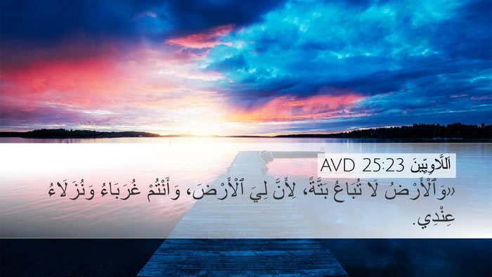 اَللَّاوِيِّينَ 25:23 AVD Bible Verse Image