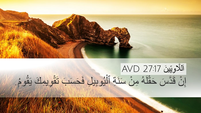 اَللَّاوِيِّينَ 27:17 AVD Desktop Wallpaper - إِنْ قَدَّسَ حَقْلَهُ مِنْ - Desktop Bible Verse Wallpaper