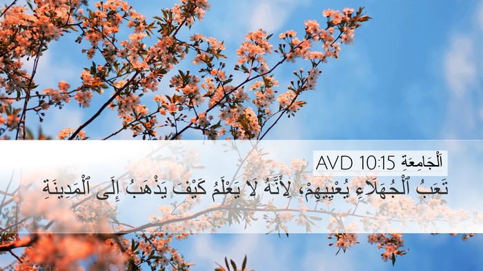 اَلْجَامِعَةِ 10:15 AVD Desktop Wallpaper - تَعَبُ ٱلْجُهَلَاءِ - Desktop Bible Verse Wallpaper