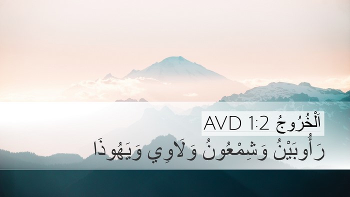 اَلْخُرُوجُ 1:2 AVD Desktop Wallpaper - رَأُوبَيْنُ وَشِمْعُونُ - Desktop Bible Verse Wallpaper