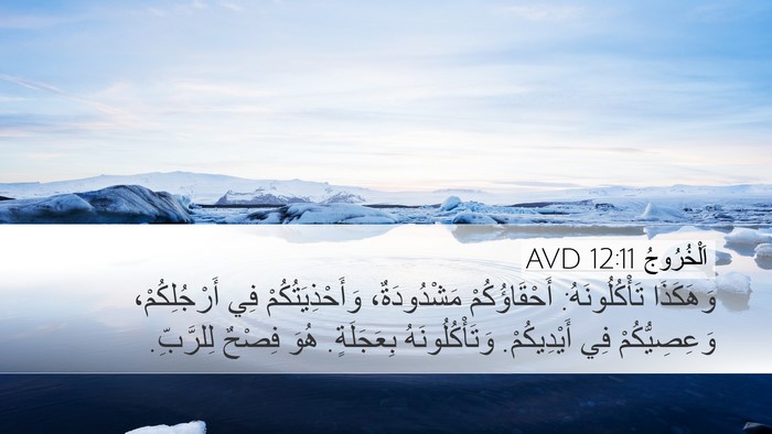 اَلْخُرُوجُ 12:11 AVD Bible Verse Image