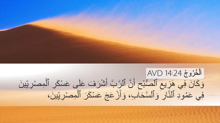 اَلْخُرُوجُ 14:24 AVD Bible Verse Image