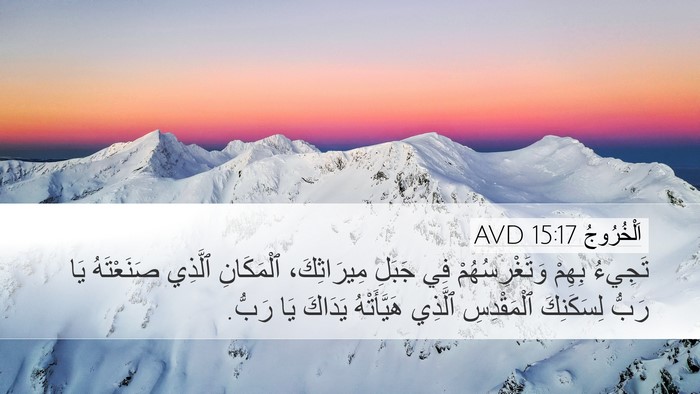 اَلْخُرُوجُ 15:17 AVD Bible Verse Image