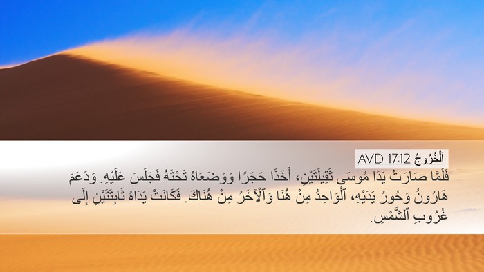 اَلْخُرُوجُ 17:12 AVD Bible Verse Image