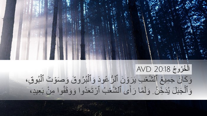اَلْخُرُوجُ 20:18 AVD Bible Verse Image