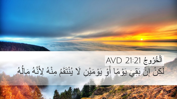 اَلْخُرُوجُ 21:21 AVD Bible Verse Image