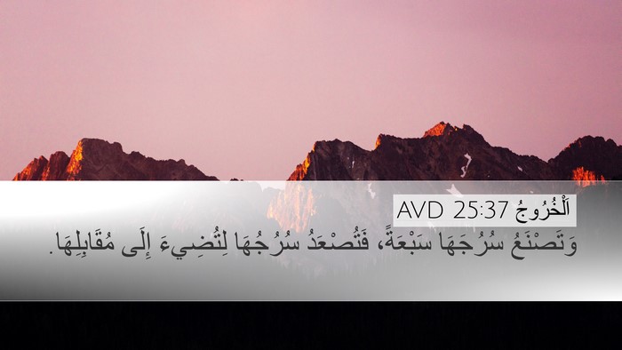 اَلْخُرُوجُ 25:37 AVD Bible Verse Image
