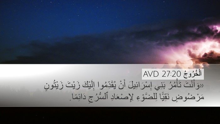 اَلْخُرُوجُ 27:20 AVD Bible Verse Image