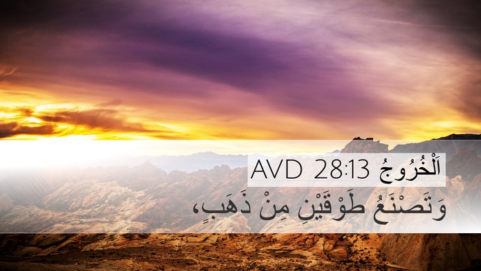 اَلْخُرُوجُ 28:13 AVD Bible Verse Image