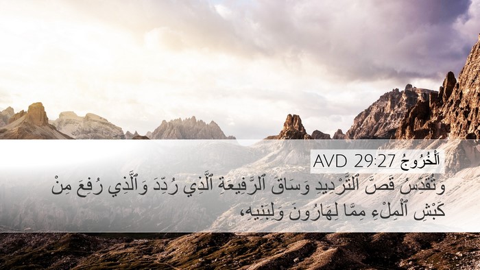 اَلْخُرُوجُ 29:27 AVD Bible Verse Image