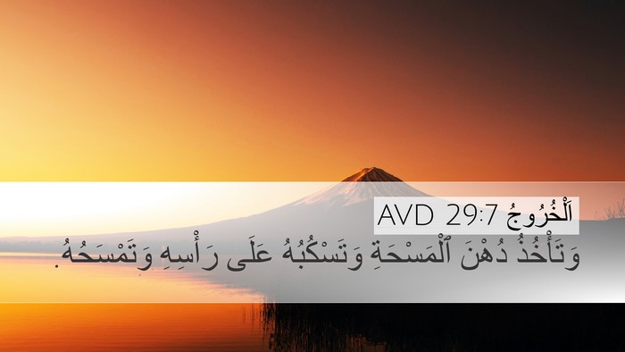 اَلْخُرُوجُ 29:7 AVD Bible Verse Image