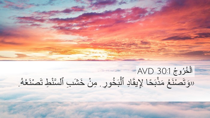 اَلْخُرُوجُ 30:1 AVD Bible Verse Image