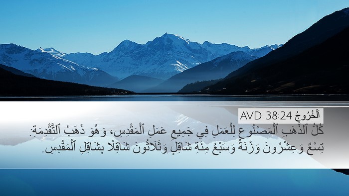 اَلْخُرُوجُ 38:24 AVD Bible Verse Image