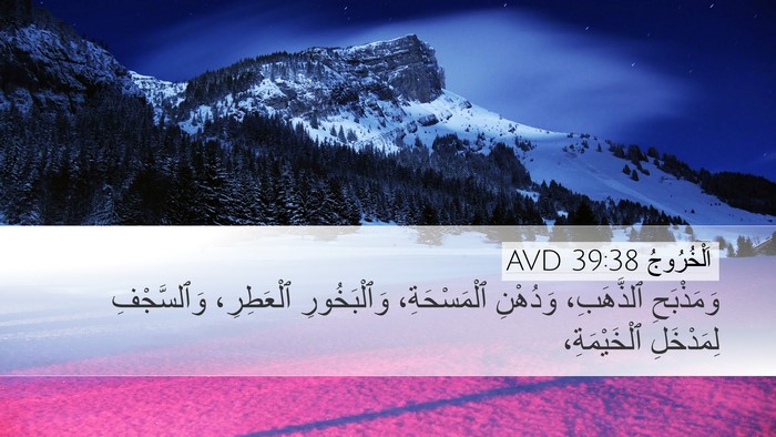 اَلْخُرُوجُ 39:38 AVD Bible Verse Image