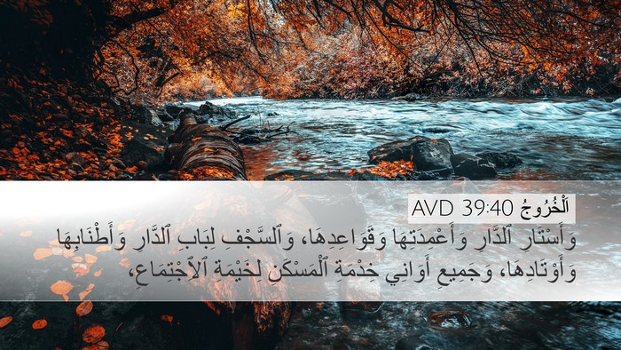 اَلْخُرُوجُ 39:40 AVD Bible Verse Image