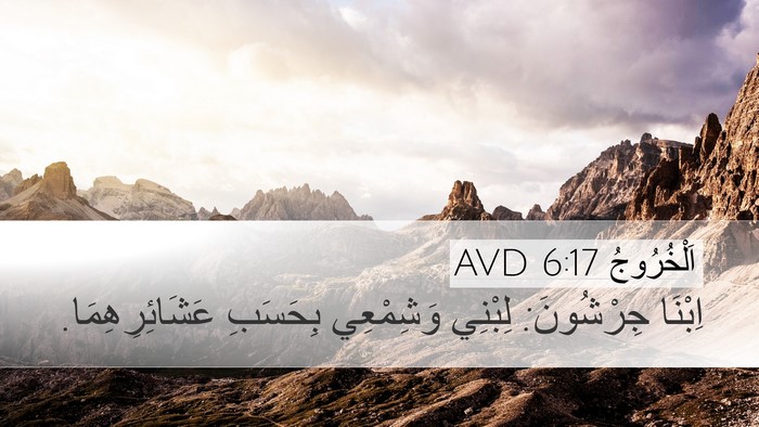 اَلْخُرُوجُ 6:17 AVD Bible Verse Image